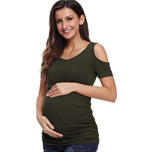 Olive maternity top - Picture 1 of 1